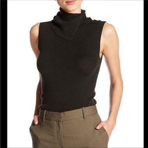 Theory Leendelle Refine Merino Wool Ribbed Knit Sweater